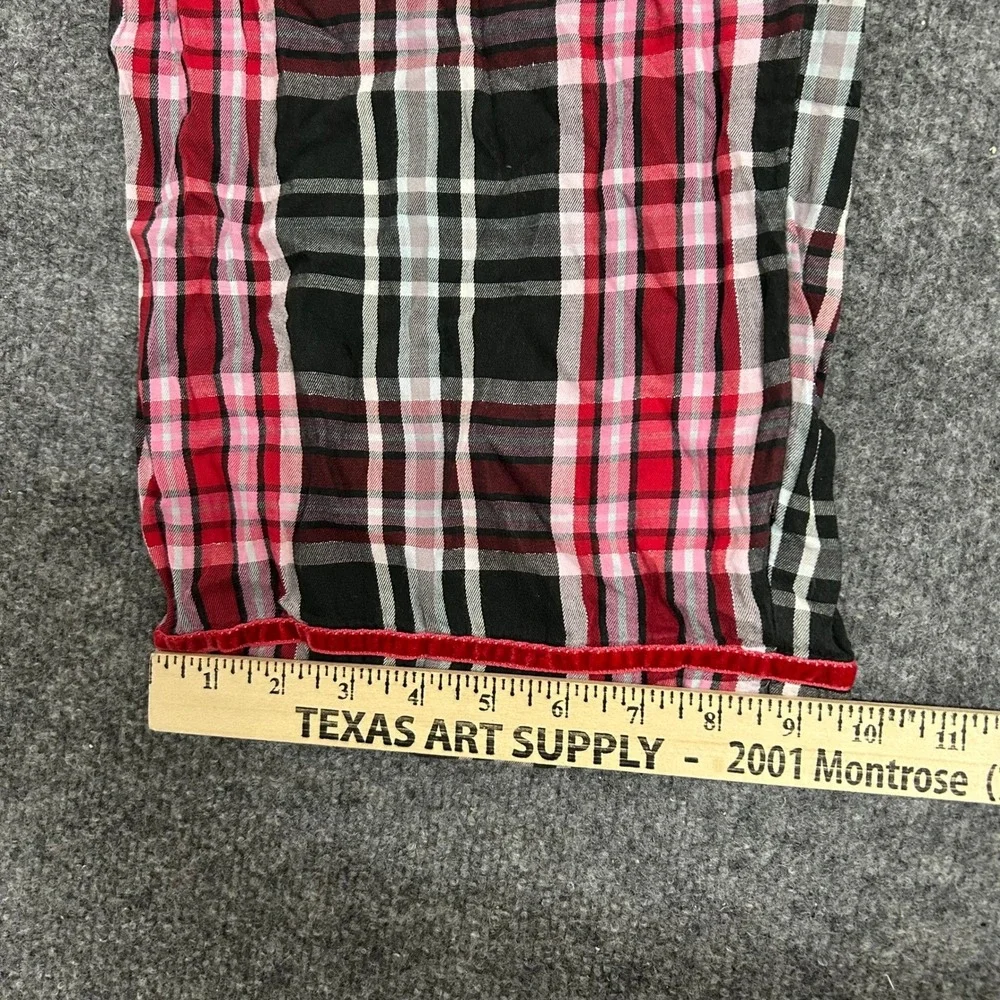 Victoria's Secret Pajama Pants Womens XL Red Plaid Cotton Dream Angels Sleepwear